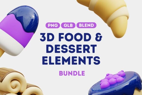 3D Food Dessert Icons: Strategic Design Elements for Creative Projects
