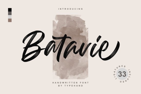 Discover Batavie: The Handwritten Font That Brings Artistry to Every Design