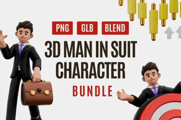 Elevate Your Visual Projects with the Professional 3D Businessman Character