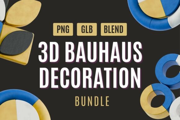 Modern Bauhaus 3D Geometry Bundle Pack: A Practical Resource for Designers