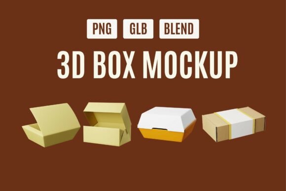 Product Box Display Set 05: Elevate Your Packaging Design with Realistic 3D Mockups