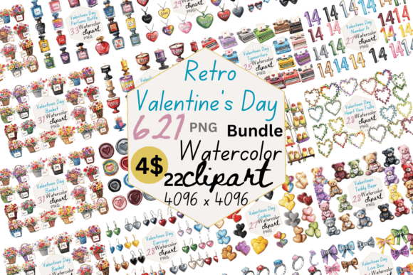 Retro Valentine’s Day Clipart Bundle: A Practical Creative Resource