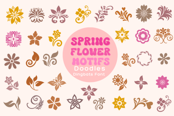 Spring Flower Motifs: A Versatile Design Resource for Nature-Inspired Creativity