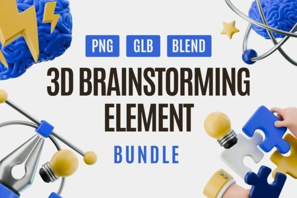 Supercharge Your Creative Visuals with Brainstorm Concept 3D Assets