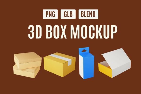 Unbox Endless Creativity with Product Box Display Set 02: The Ultimate 3D Packaging Mockup Bundle